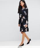 Y.a.s Tall Bloom Printed Mini Shift Dress-multi