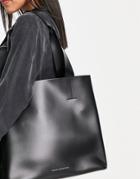 French Connection Structured Tote Bag In Black
