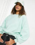Threadbare Dixie Oversize Sweatshirt In Sage Green