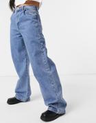 Pull & Bear 90s Baggy Jeans In Blue-blues
