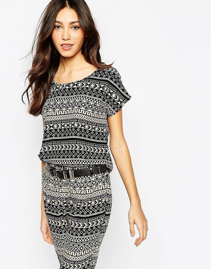Vero Moda Geo-tribal Print T-shirt - Multi