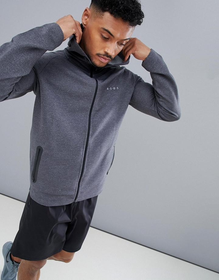 Asos 4505 Zip Up Hoodie - Gray