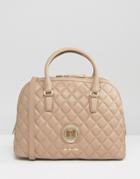Love Moschino Quilted Handheld Bag - Beige