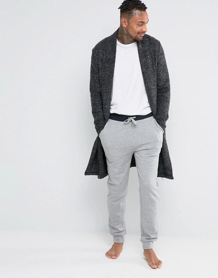Asos Loungewear Skinny Jogger With Contrast Waistband - Gray