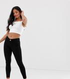 River Island Petite Molly Skinny Jeggings - Black