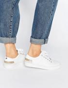 Tommy Hilfiger Jeanne White Leather Sneakers - White