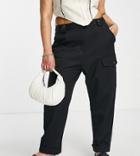 River Island Plus Utility Cargo Pants In Black