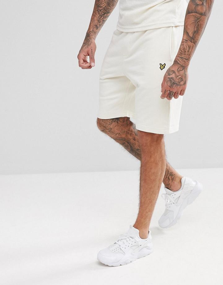 Lyle & Scott Sweat Short In White - White