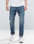 G-star Riban Tapered Jean Pocket Detail Medium Aged Blue Wash - Blue