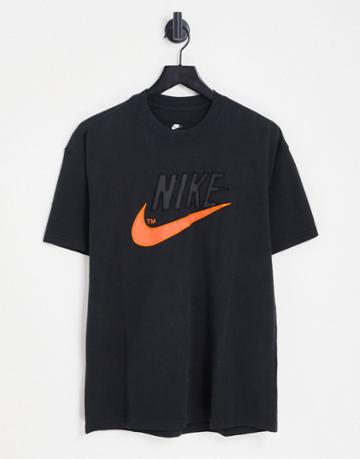 Nike Trend Oversized Retro Logo T-shirt In Black