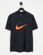 Nike Trend Oversized Retro Logo T-shirt In Black