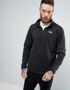 The North Face 100 Glacier Sweatshirt 1/4 Zip In Black - Black