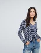 Abercrombie & Fitch Slouchy Long Sleeve T-shirt - Multi