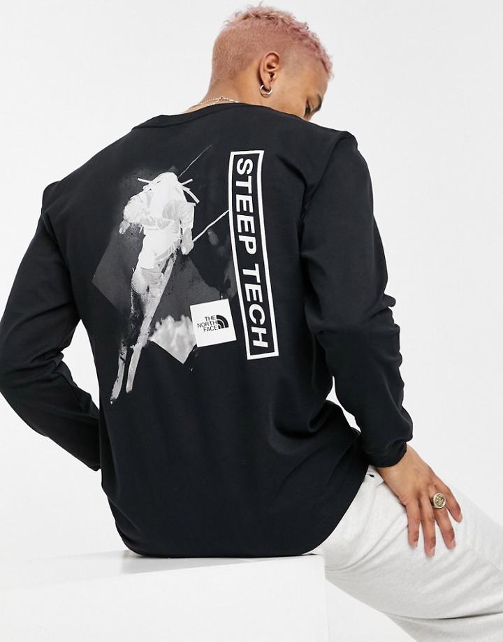 The North Face Steep Tech Long Sleeve T-shirt In Black