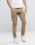 Only & Sons Cuffed Cargo Pants - Beige