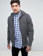 Fred Perry Zip Through Hoodie In Gray - Gray