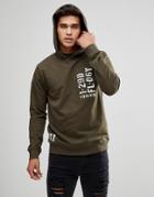 Troy Hooded Patch Hoodie - Green