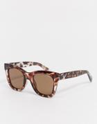 Quay Australia After Hours Oversized Square Sunglasses In Tortoise-brown
