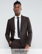 Only & Sons Skinny Shawl Suit Jacket In Tonic - Gold