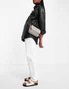 Truffle Crossbody Flap Bag In Gray-grey