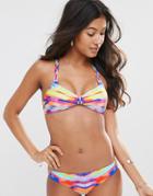 Seafolly Tank Bikini Top In Prismatic Print - Prismatic