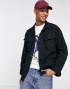 Polo Ralph Lauren Military Ripstop Overshirt In Black