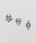 New Look Mixed Stud Earring Pack - Silver