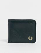 Fred Perry Classic Bifold Wallet In Green
