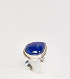Rock N Rose Ellen Sterling Silver Lapis Lazuli Ring - Silver