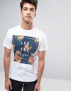 Threadbare Laguna Print Floral T-shirt - White