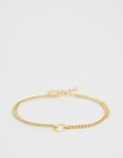 Designb Chain Anklet In Gold - Gold