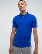 Selected Homme Polo In Bright Blue - Blue