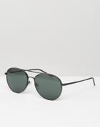 Emporio Armani Aviator Sunglasses With Mirror Lens - Black