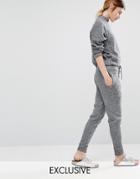 Stitch & Pieces Knitted Joggers - Gray
