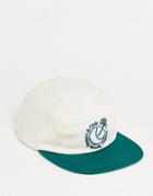 Asos Design 5 Panel Cap With Surf Wellness Print-multi