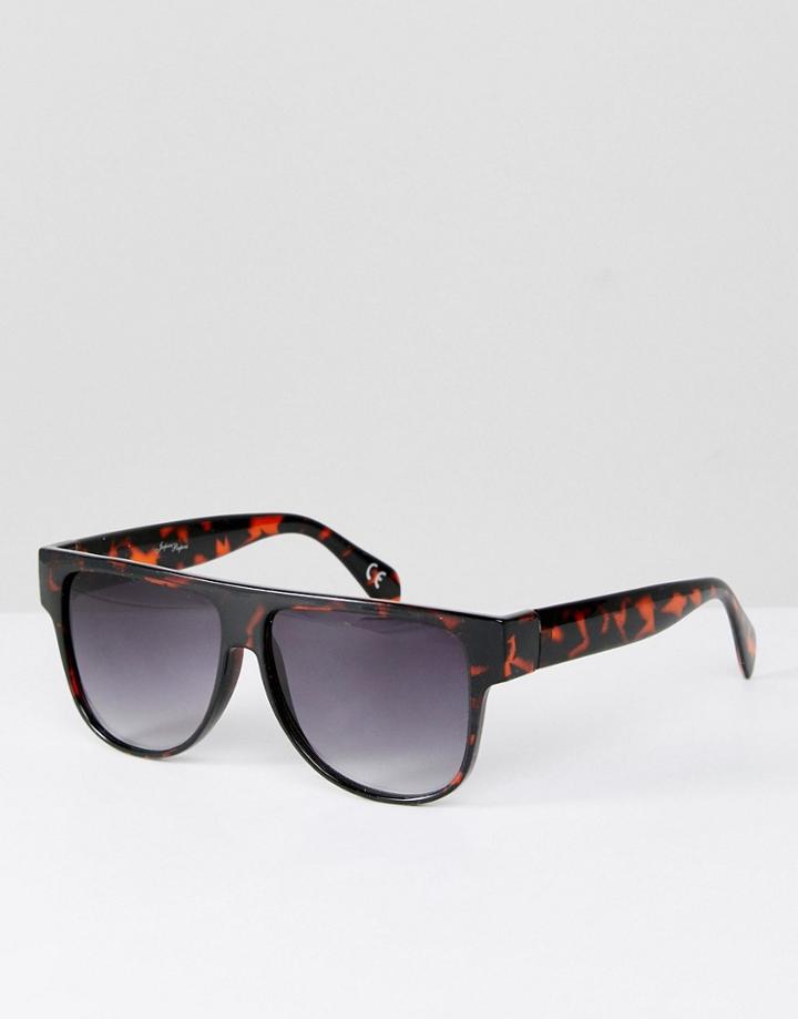 Jeepers Peepers Square Sunglasses In Tort - Brown