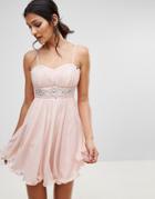 Pussycat London Embellished Prom Dress - Pink