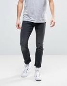 Burton Menswear Super Skinny Rip & Repair Jeans - Black
