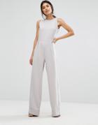 Alter Turn Up Wide Leg Jumpsuit - Gray
