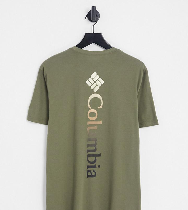 Columbia Unionville Back Print T-shirt In Green Exclusive At Asos