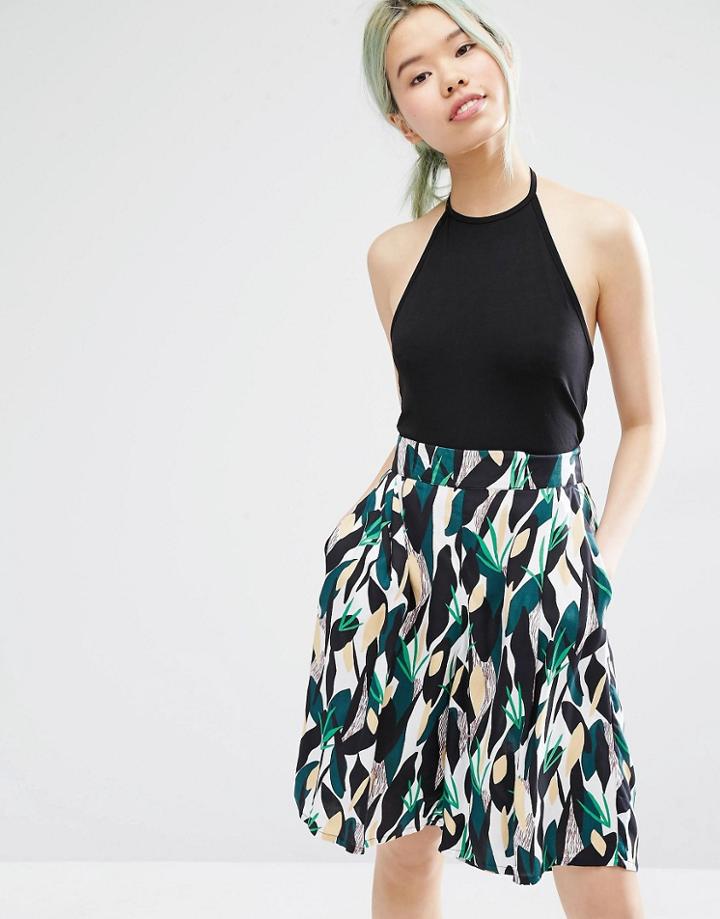 Monki Halterneck Cami Top - Black