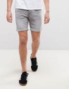 Only & Sons Slim Fit Denim Shorts - Gray