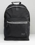 Nicce Backpack With Tape Detail - Black