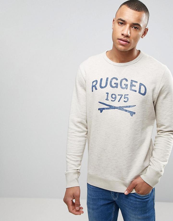 Jack & Jones Vintage Sweatshirt With Graphic - Beige