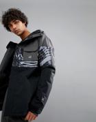 Billabong Tribong Snow Jacket In Tye Die Black - Black