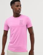 Scotch & Soda Streetwear-inspired Tee With Logo Artworks - Pink
