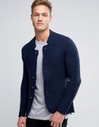 Jack & Jones Premium Slim Textured Cardigan - Navy