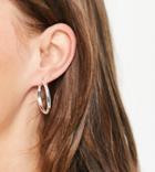 Asos Design Silver Plated 25mm Hinge Hoop Earring