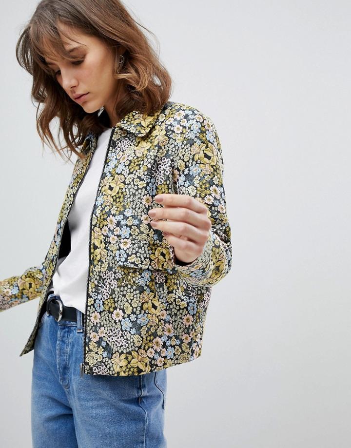 Selected Floral Printed Jacket - Multi
