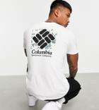 Columbia Rapid Ridge Back Graphic T-shirt In White Exclusive At Asos